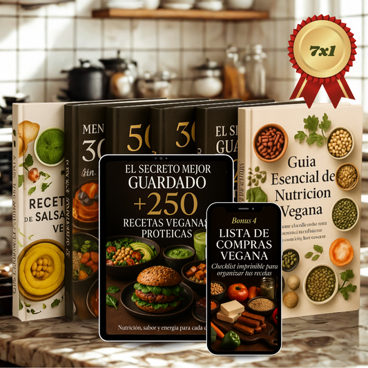 📦 Combo Vegano Gourmet 3X1 + 4 Bonus
